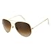 Premium Aviator Sunglasses for Men Women,Flash Mirror Lens UV400 Sunglasses Eyewear with Sun Glasses Case (Brown Lens/Gold Frame, 62)