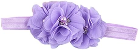 Baby Hair Bands Hairband Ribbon Flowers Hair Accessories (purple)