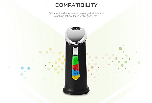BISOZER Soap Dispenser, Touchless Stainless Steel Automatic Soap Dispenser, IR Infrared Motion Sensor Liquid Dish Sanitizer Dispenser, Water Resistant Hand Free Dish Soap Kitchen Bathroom - Thumbnail 3