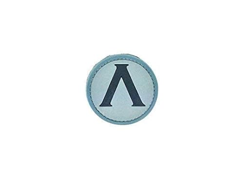 Lambda Spartan Shield Half Life Blau PVC Airsoft Klettverschluss Patch