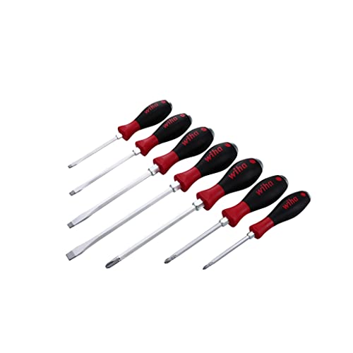 Wiha 53097 SoftFinish X Schlitz- und Kreuzschlitzschraubendreher-Set, 7-teilig