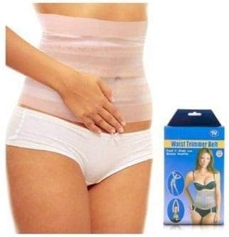 Kriva Net And Elastic Body Shaper Women Waist Trainer Belt, 1pc(Cream Color)