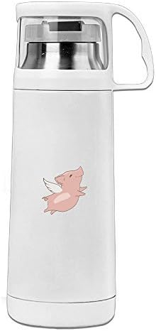 Flying Pig Vacuum Bottle Vacuum Thermos Bottle Travel Mug For Student, Men, Women, Couple 12 Ounce Stainless Steel Thermos Bottle