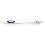 Genesis 2-in-1 Tooth Brush and Tongue Scraper Brush, by Dr. Bob Wagstaff Inventor of Orabrush. Revolutionary Bristle Design Cleans Between Teeth, Below Gumline & Crevices of Tongue (Single Pack)