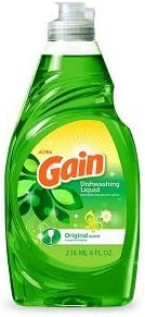 Gain Dishwash Liq 8 Oz Orig - (Pack of 6)