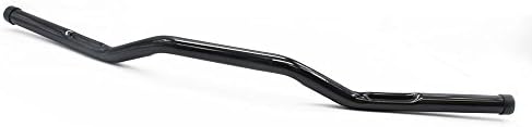 GLAD CRE8 Black Diamond knurled 14- Gauge steel tubing Dimpled Intended 1" Drag Bar Handlebar for Most Harley Davidson Touring Softail Dyna Sportster Custom