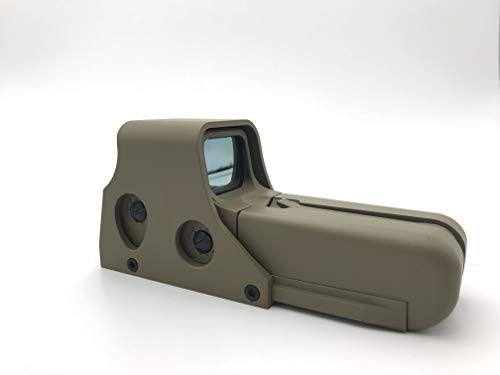 Mini Holographic Reflex Sight Red Dot Rifle Scope Tactical Light Adjustable Brightness Gun Sights Gun Parts Tan Color - Thumbnail 4