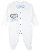 Lilax Baby Boy Jewels Crown Layette 4 Piece Gift Set 0-3 Months Blue