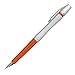 OHTO Rook Fountain Pen, Silver/Orange (FF-10RO-Silver-Orange)