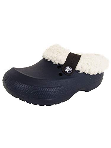 crocs Classic Blitzen II Clog (Toddler/Little Kid), Navy/Oatmeal, 2 M US Little Kid