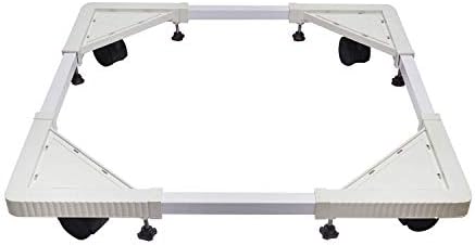 Movable Adjustable Base Swivel Wheels Size Adjustable Universal Machine Trolley for Washing Machine Dryer Refrigerator