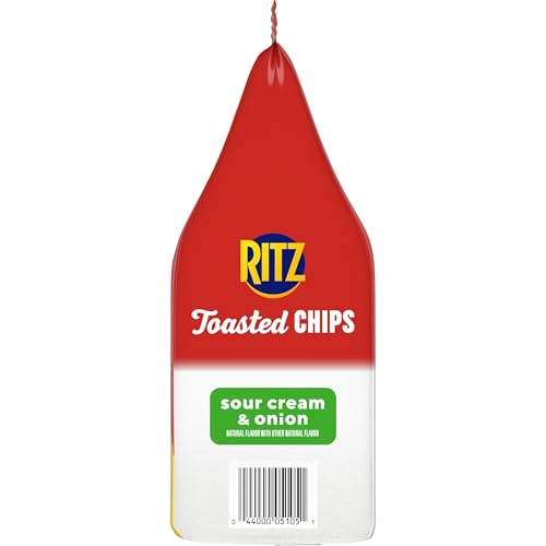 RITZ TOASTED CHIPS SOUR CREAM AND ONION CRACKERS, 8.1 OZ