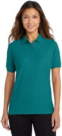 Port Authority Women's Dry Zone Stain-Release Grid Polo Rich Red