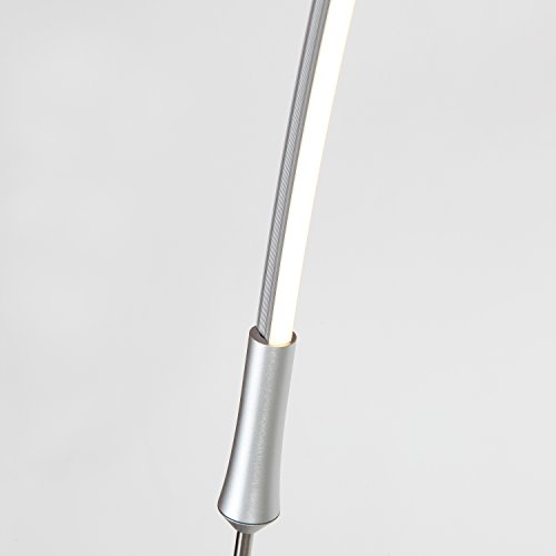 Brightech - Sparq LED Arc Floor Lamp - Curved, Contemporary Minimalist Lighting Design - Warm ...