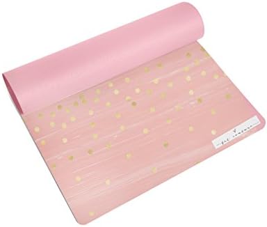 Fit Couture - Premium Custom Print Yoga Mat - Rounded Edges - Hot Pink Bottom - Non Slip - Eco Friendly PVC