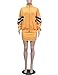 Augsuttc Women's Casual 2 Piece Outfit Long Sleeve Zipper Up Jacket+Mini Skirt Set