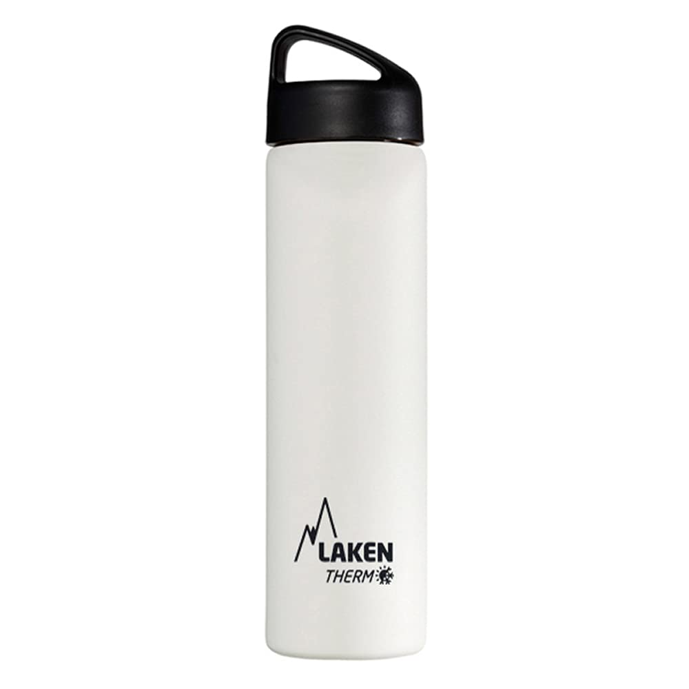 Laken Classic Vacuum Insulated Stainless Steel Vacuum Insulated Wide Mouth 750ml White