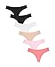BUBBLELIME XS-XL Sports Thongs for Women Seamless Low Rise Power Pure Stretch No Show Nylon(6 Pack&3 Pack&1 Pack)