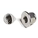FullerKreg (Pack of 10) M8 x 1.25 DIN 6926 Hex Flange Nylon Insert Lock Nuts, 18-8 Stainless Steel 304, Bright Finish