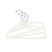 Closet Complete Baby Velvet Hangers, Premium Quality, True-Heavyweight, Virtually-UNBREAKABLE, Ultra-Thin, Space Saving No-Slip, Perfect Size for Babies 0-48 months 360° SPIN, Chrome Hook, Ivory 25pc