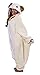 SAZAC Sheep Kigurumi Onesie Jumpsuit Halloween Costume (US, Alpha, One Size, Regular, Regular) Cream