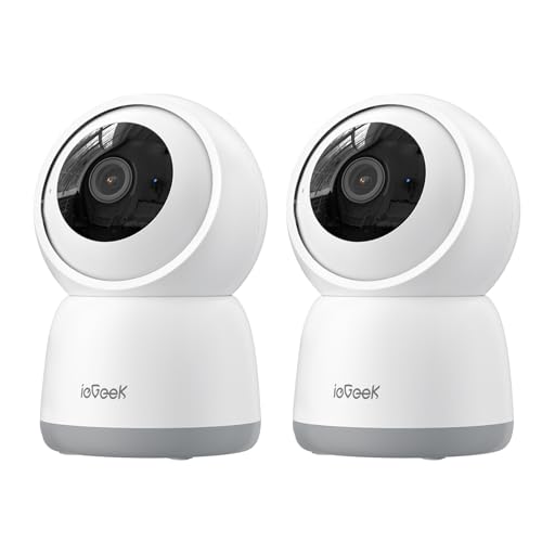 ieGeek 2K 360° WLAN Überwachungskamera Innen, 2,4/5 GHz Hundekamera mit APP