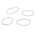 3200 Pcs Elastic Rubber Bands Small Hair Ties Hair Rubber Mini Hair Bands Hair Elastics Tiny Soft Holder Ponytails for Girls (Clear)