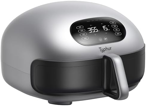 Typhur Dome 2 Air Fryer, Extra Large Airfryer with Superior Airflow, Self-cleaning Smart Digital Fryer with PFAS free Basket for Quick Easy Meals, Fits a 12" Pizza or 4-Slice Toast