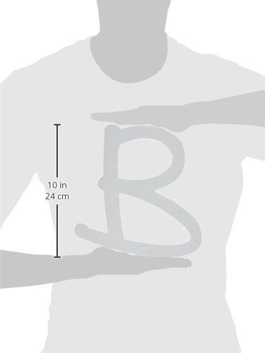 Darice U9188-B 9In White Wood Letter B