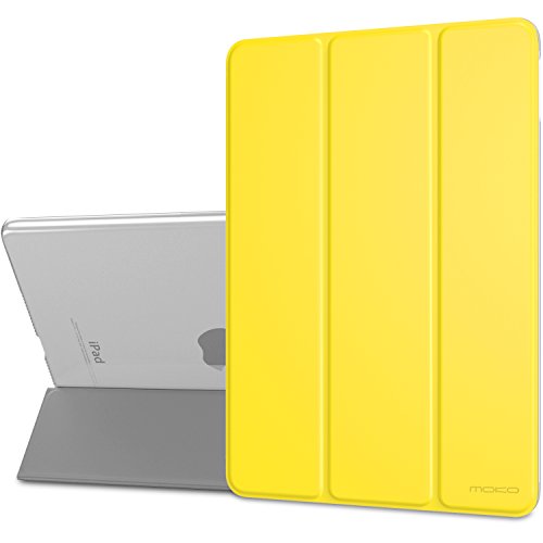 MoKo Case for iPad Pro 10.5 - Slim Lightweight Smart-shell Stand Cover with Translucent Frosted Back Protector for Apple iPad Pro 10.5 Inch 2017 Released Tablet, Lemon YELLOW (Auto Wake / Sleep)