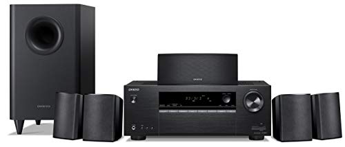 Onkyo HT-S3900 5.1-Channel Home Theater Receiver/Speaker Package (Renewed)