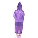 Walsilk 2Pack Emergency Rain Ponchos for Kids,Waterproof Child Raincoats with Hood and Sleeves,Portable & Lightweight (2Purple)