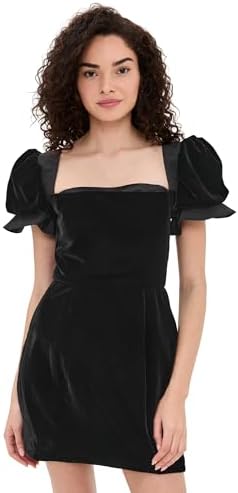 Amazon.com: endless rose Women's Velvet Satin Bow Mini Dress, Black, M :  Clothing, Shoes & Jewelry