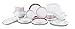 CORELLE Livingware 74 Piece Dinnerware Set with Storage Lids, Crimson Trellis