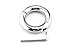 5 Size Stainless Steel Ball Scrotum Metal Penis Cock Ring Delay Sex Toy Men (34mm)