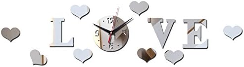 Wall stickers cc 3D Mirrior Diy Clock Wall Clocks Sticker Living Room Modern Decorative Digital Watch Stickers,Gold