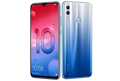 Huawei Honor 10 lite (32GB + 3GB RAM) 6.21" FHD 4G LTE GSM Factory Unlocked Smartphone - International Version No Warranty HRY-LX2 (Blue)