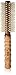 Ibiza Hair Boar Bristle Round Brush (B3-55mm) | Blonde Bristles & Cork Handle | Ideal for Color Treated Tresses | Beachy Waves & Volume | Adds Shine & Texture for Medium to Long Styles