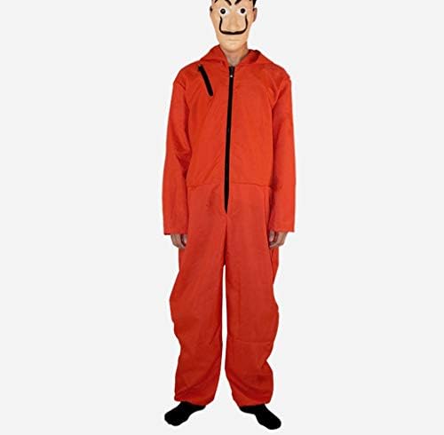 Mitef Halloween Children's Cosplay Costume La Casa de Papel Red Dali Jumpsuit with Masks for Kids