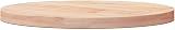 vidaXL Table Top Round 40cm x 2.5cm Brown Solid Pinewood Untreated Dining view 4