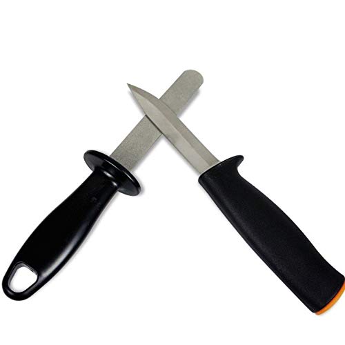 Doubled-sided Diamond Knife Sharpener File for Garden Tools 200# 400# Grit LX-1408 Abrasive Tools - Thumbnail 2