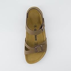 CUSHIONAIRE Women's Lauri Cork footbed Sandal with