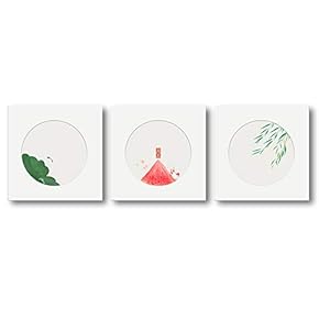 Canvas Wall Art Four Season View Painting Artwork for Home Prints Framed - 12"x12"x3 Panels