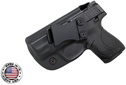 S&amp;W M&amp;P Shield 9/40 IWB Kydex Holster - Made in USA Left Hand - Black