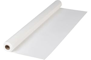 Hoffmaster 114000 Plastic Tablecover Roll, 300' Length x 40" Width, White