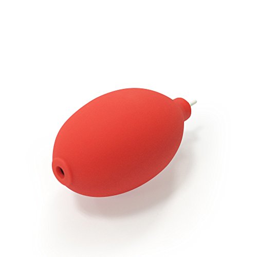 Red Mini Squeeze Ball Pump Duster Dust Cleaner Air Blower for Cleaning Hearing Aids Camera Lens Key Board - Thumbnail 2