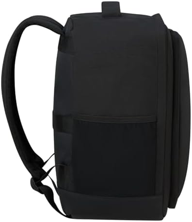 Take2Cabin - Sac Cabine Ryanair 25 x 20 x 40 cm, 24 L, 0,40 kg, Bagage à Main, Sac à Dos Avion S Sous le Siège, Noir (Black)