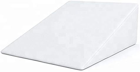 LEBEDO INDIA International Orthopedic Medical Foam Bed Wedge Pillow for Acid Reflux Sleeping and Leg Elevator Pregnancy Maternity Pillow with Soft Knitted Cover (White, 24"L X 24"W X 11"H Inches)