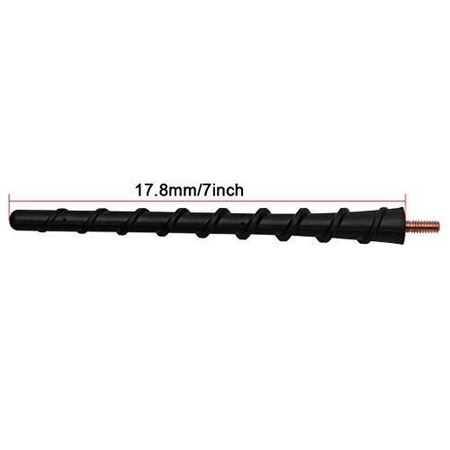 7 Inch Antenna Spiral Pole AM/FM Part Fit for 2009-2018 Dodge RAM 1500 2500 3500 4500 5500 Ford F150 Trucks - Thumbnail 3