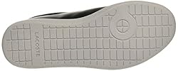Lacoste Womens Hydez Leather, Black/Gold, 8